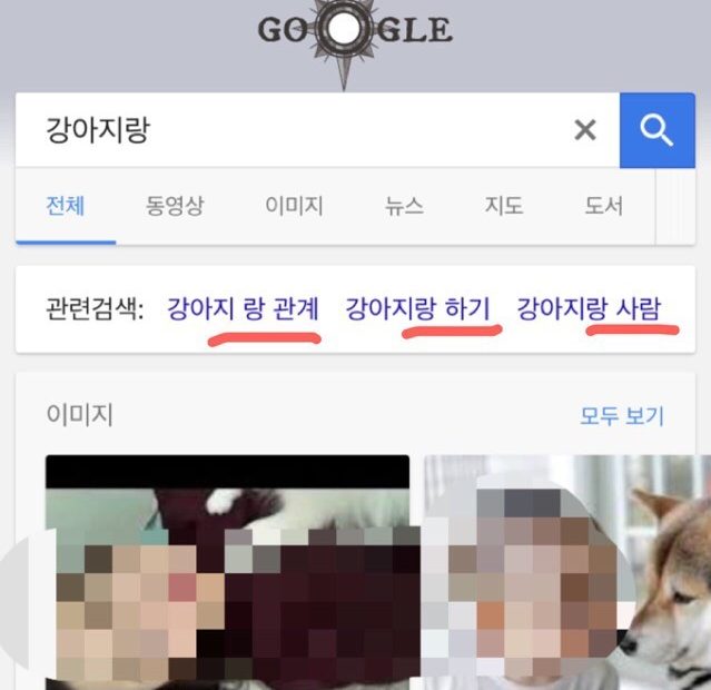 구글에 강아지를 검색하면/한국남자/수간 : 네이버 블로그