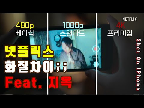 넷플릭스 베이식, 프리미엄, 스탠다드 화질 차이 비교 Feat.지옥 / Shot On IPhone meme (베이직 화질) ENG SUB
