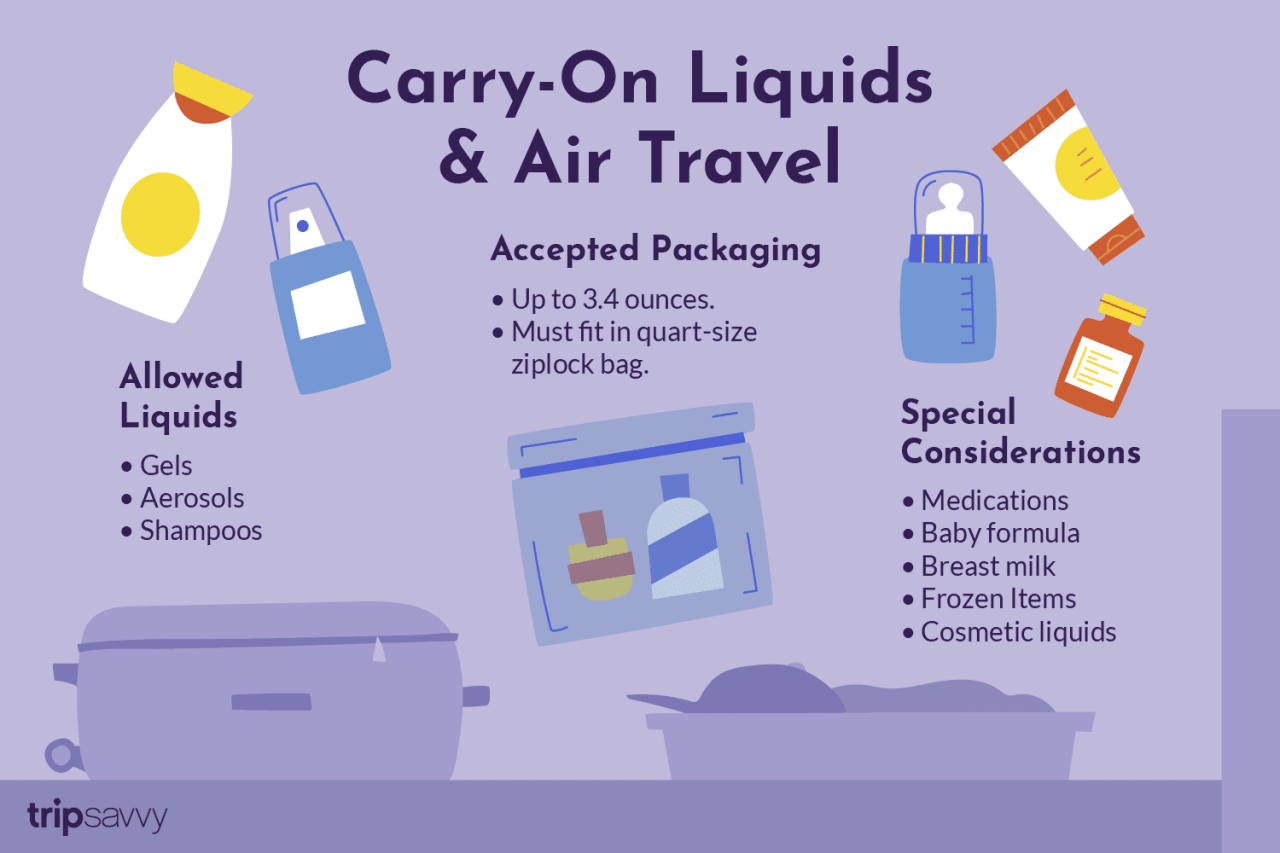 Liquids Allowed In Carry-On Luggage