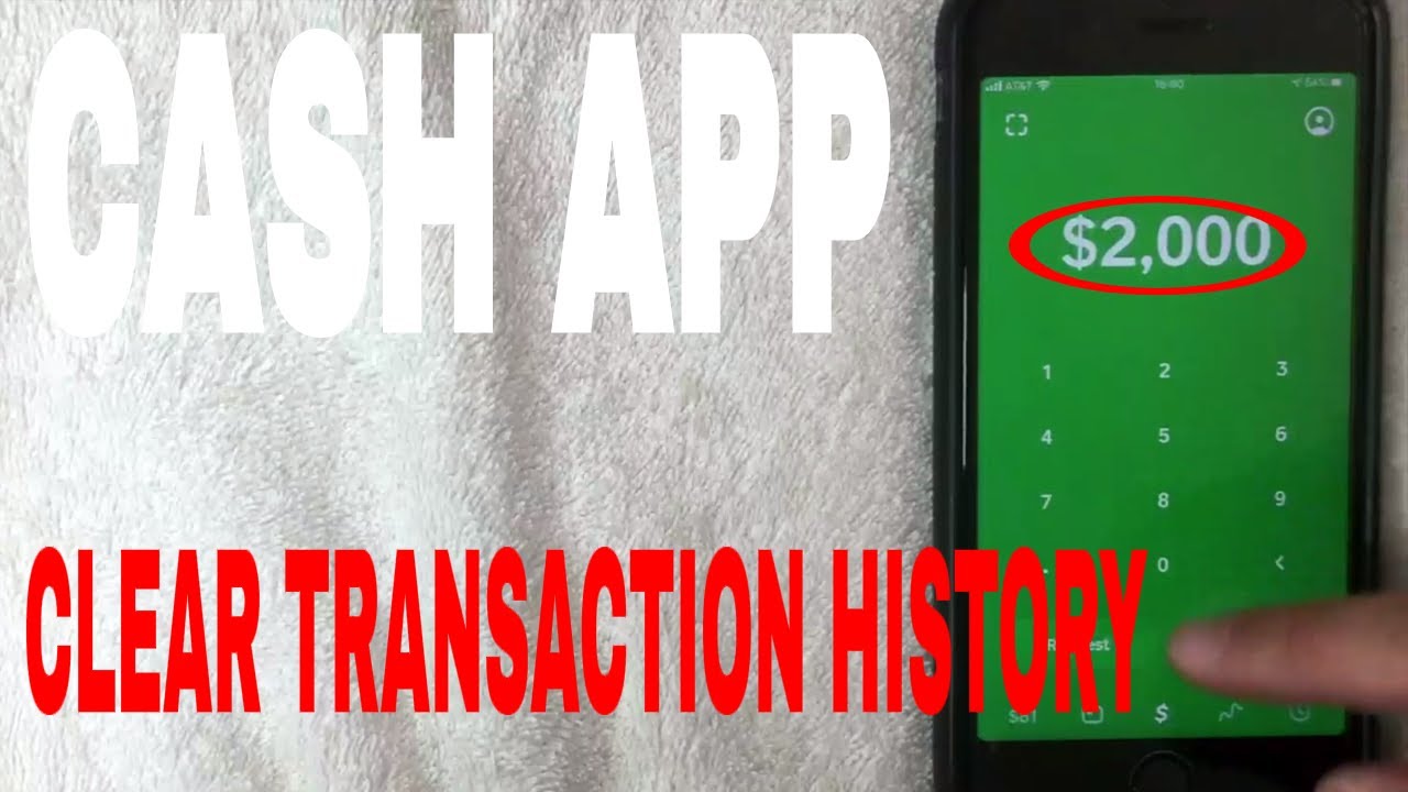 ✓ How To Clear Your Cash App Transaction History 🔴 - Youtube