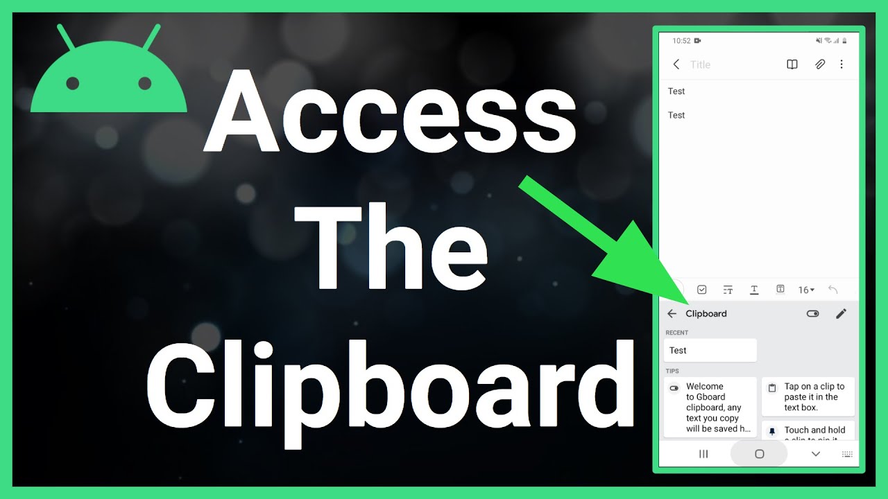 How To Find The Clipboard On Android - Youtube