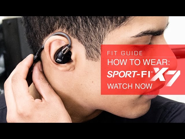 Guide: How To Wear The Meelectronics Sport-Fi X7 Bluetooth Wireless  Earphones - Youtube