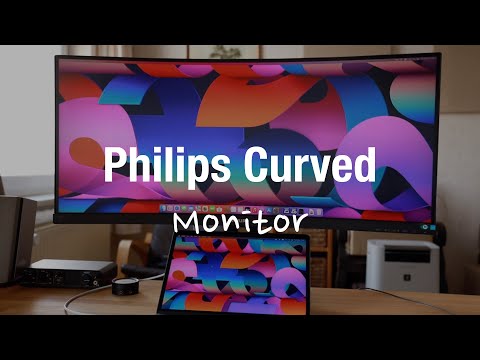 Philips 34 Inch Curved Ultrawide USB-C Dock Office Monitor 346B1C
