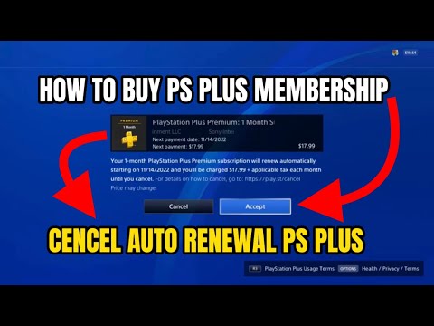How To Buy Ps Plus Membership On PS4 & Cencel Auto Renewal Best Method