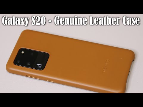 Galaxy S20 Ultra, S20 Plus, S20 - Official Genuine Leather Case Cover Review