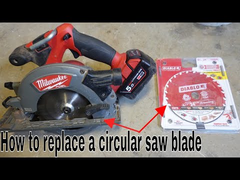How to remove and  install circular saw blade - reduction rings / bushes